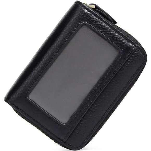 Small Genuine Leather Wallet for Women, RFID Blocking Credit Card - Picture 6 of 7